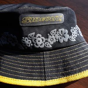90s Sideout Bucket Hat Interior Pocket Summer Beach Vacation